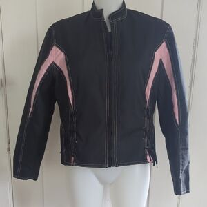 Women's Black and Pink Jacket